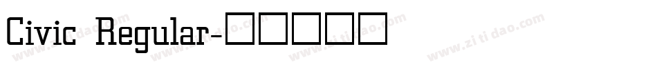 Civic Regular字体转换
